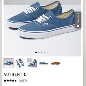 vans authentic blue! OPEN TO OFFERS:)